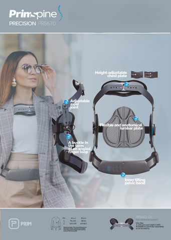 prs670 PRIM ortoza za hiperekstenzijo PRS670