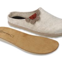 Bezowe-pantofle-damskie-Befado-Home--Go-z-filcowa-cholewka-i-skorzana-wkladka ŽENSKI COPATI IZ FILCA Z USNJENIM VLOŽKOM BEFADO HOME & GO